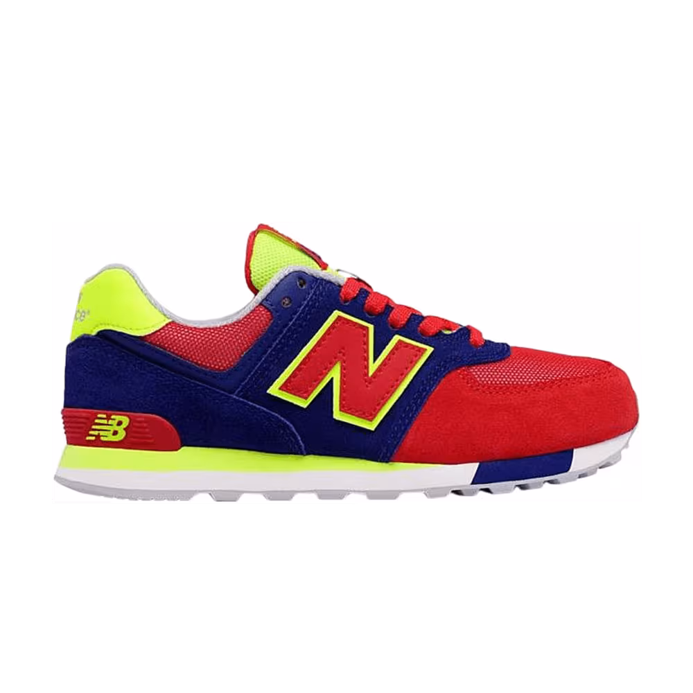 New Balance 574 Kids Basin Red Navy