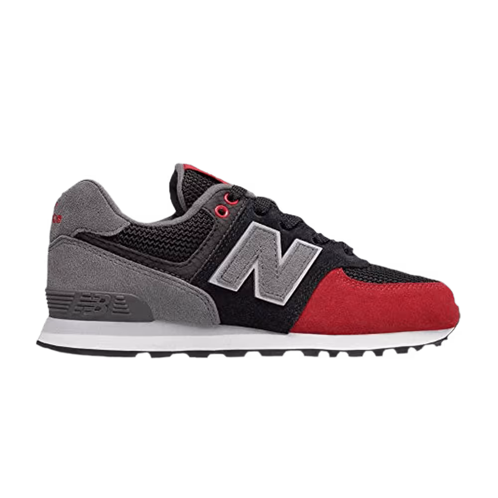 New Balance 574 Kids Black Red Grey