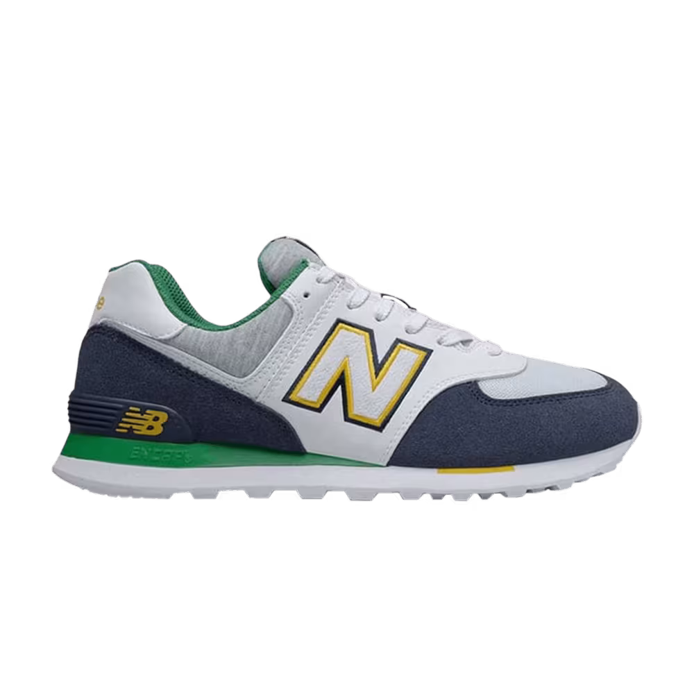 New Balance 574 Kids Varsity Green Indigo