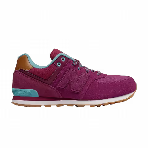 New Balance 574 Big Kid Wide 'Collegiate Pack - Purple'