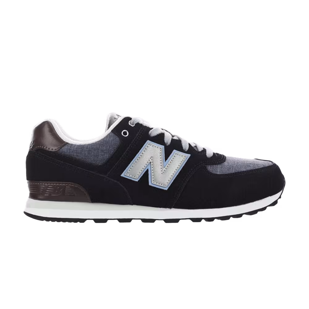 New Balance 574 Kids Wide Black Grey