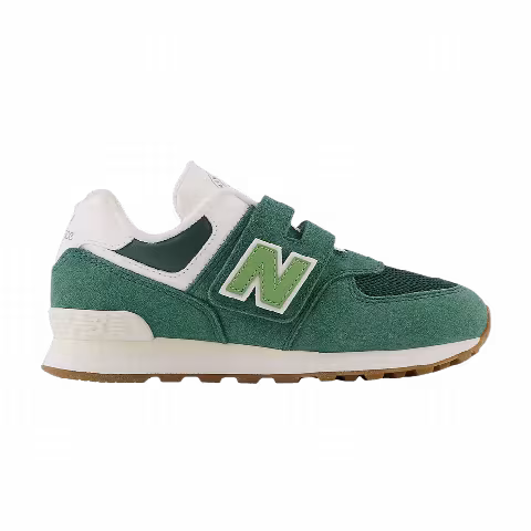 New Balance 574 Hook & Loop Little Kid Wide 'NB Athletics - Nightwatch Green'