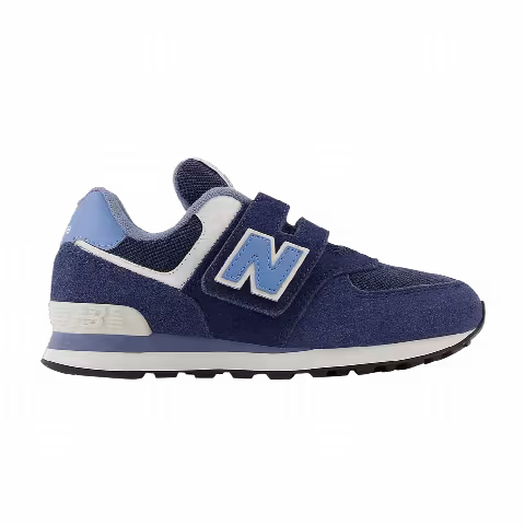 New Balance 574 Hook & Loop Little Kid Wide 'Navy Heritage Blue'