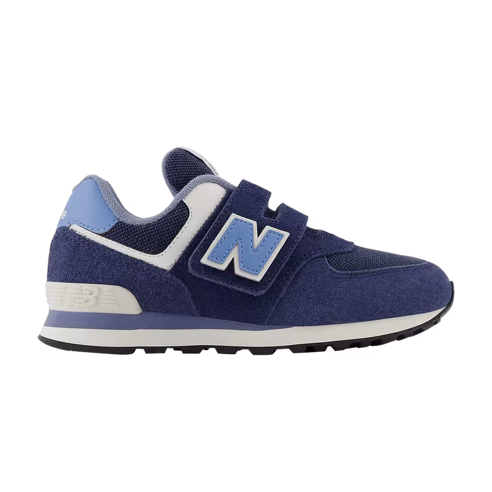 New Balance 574 Hook & Loop Little Kid Wide Navy Heritage Blue