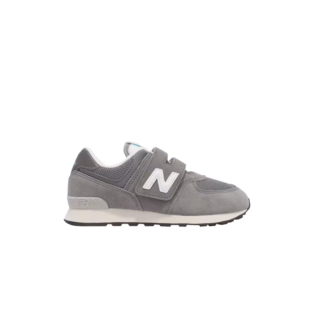 New Balance 574 New-B Hook & Loop Little Kid Wide Gunmetal