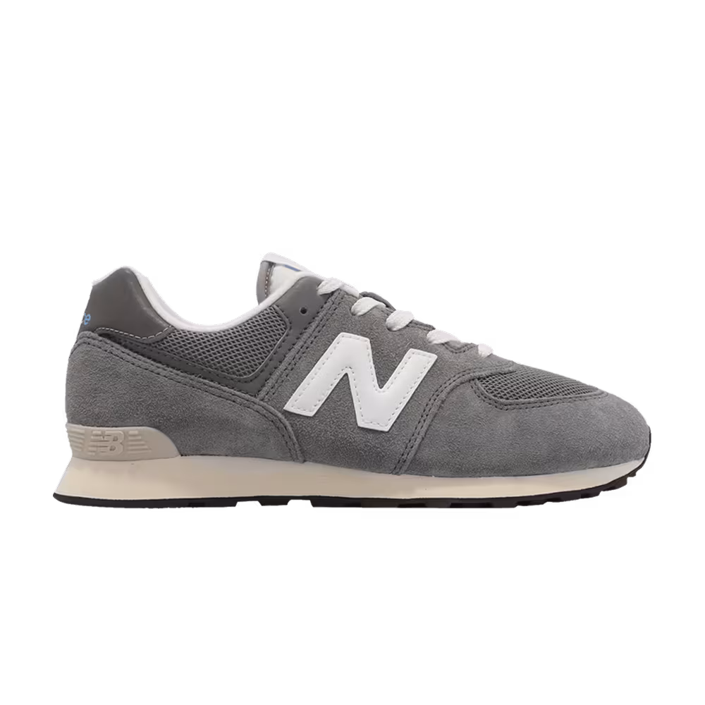 New Balance 574 Big Kid Wide Grey White