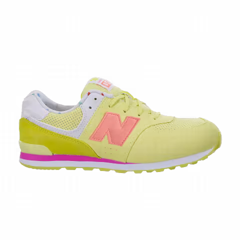 New Balance 574 Big Kid Wide 'State Fair - Yellow'