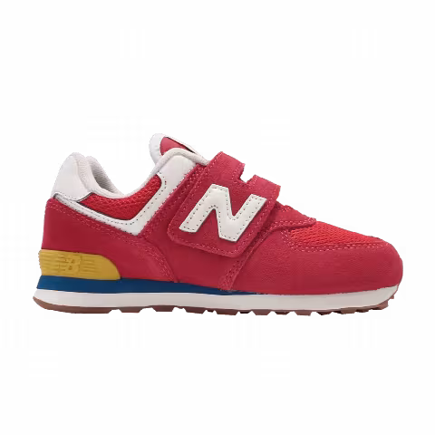 New Balance 574 Kids Wide 'Team Red'