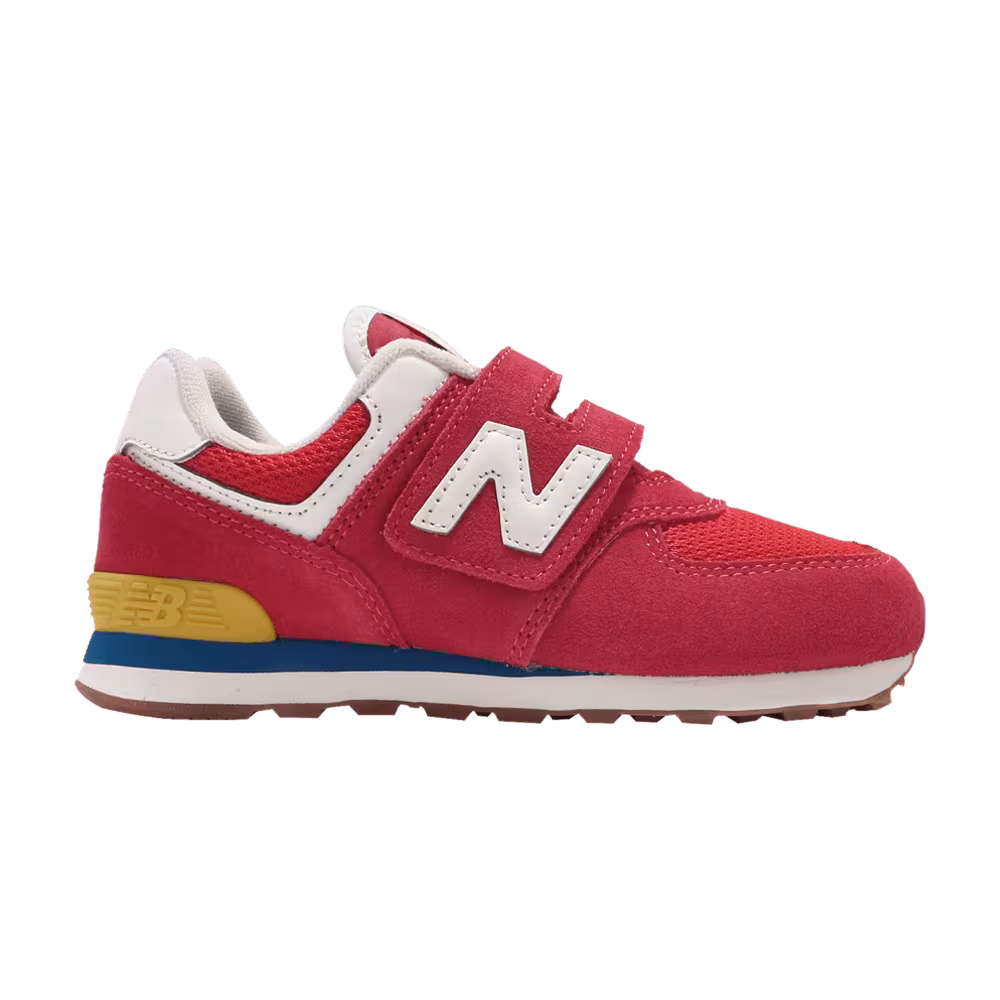 New Balance 574 Kids Wide Team Red