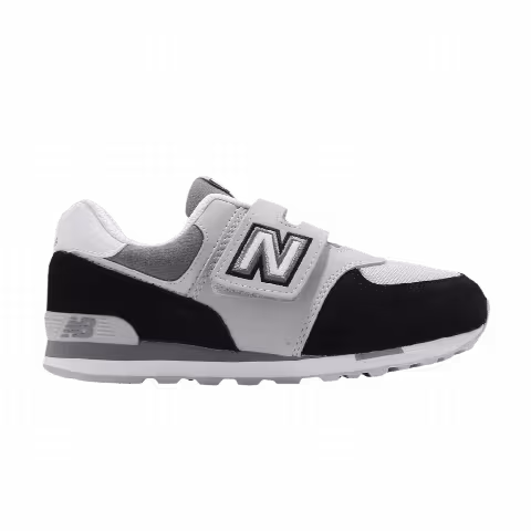 New Balance 574 Kids Wide 'Black Grey'