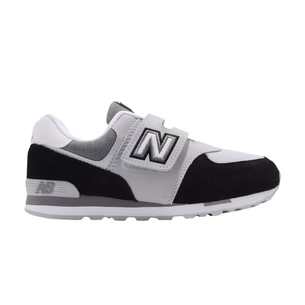 New Balance 574 Kids Wide Black Grey