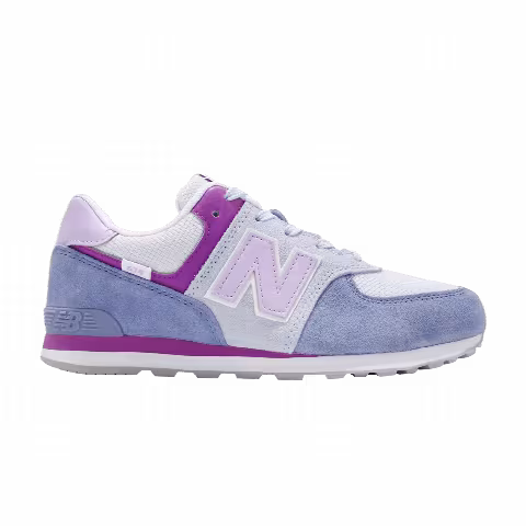 New Balance 574 Big Kid Wide 'Blue Purple'