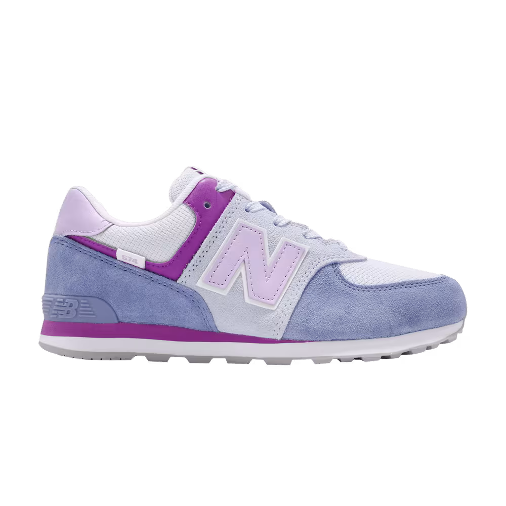 New Balance 574 Big Kid Wide Blue Purple