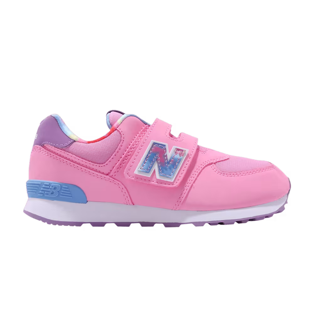 New Balance 574 Hook And Loop Kids Wide Tie Dye