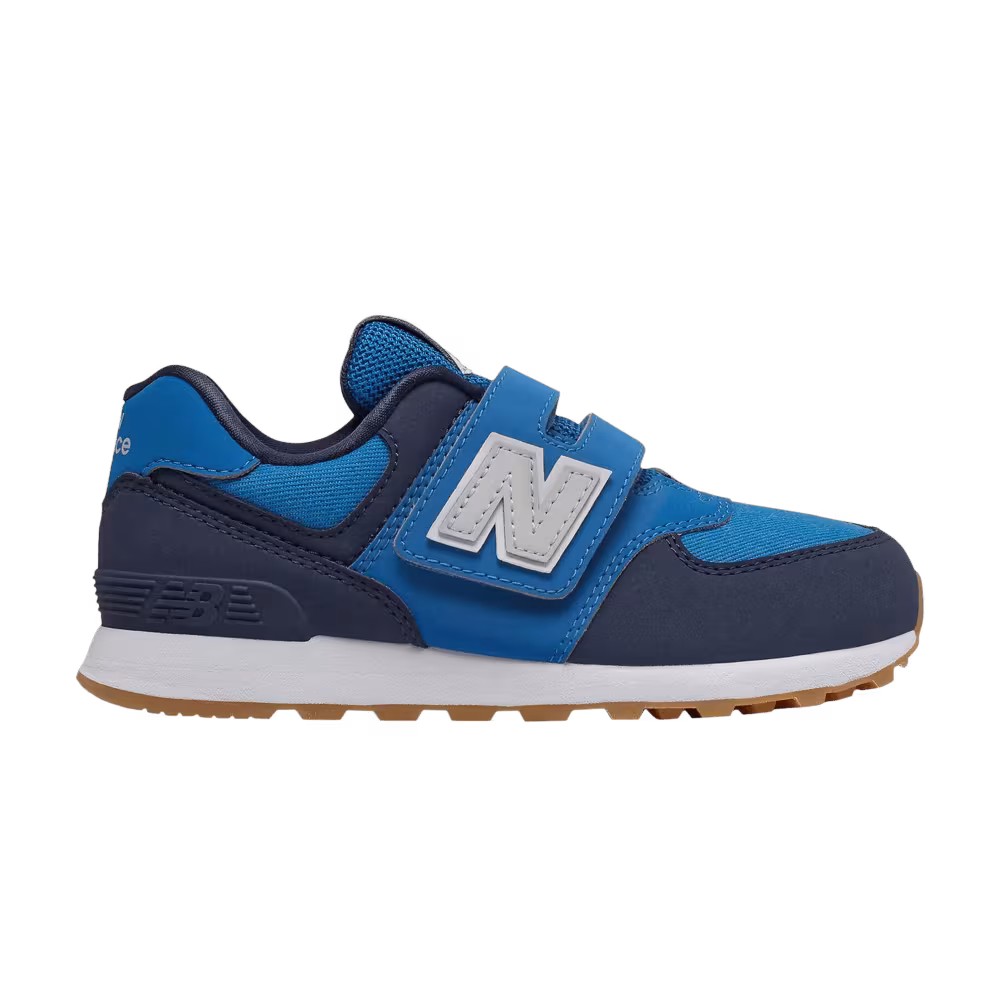 New Balance 574 Kids Wide Hook and Loop - Neo Classic Blue
