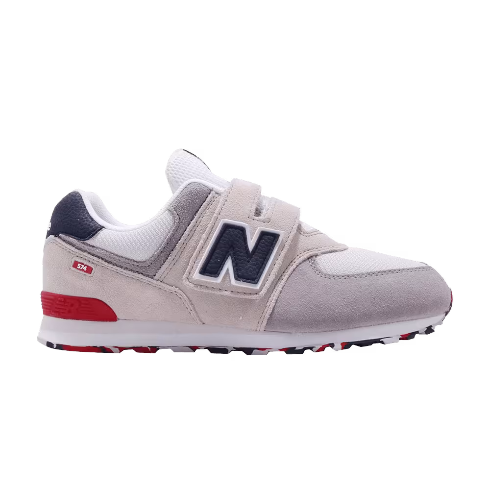 New Balance 574 Wide Little Kids Grey Navy