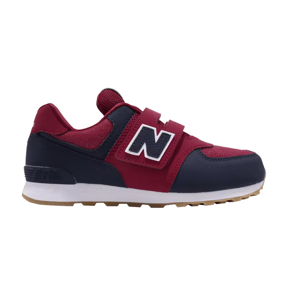 New Balance 574 Kids Wide Red Navy White