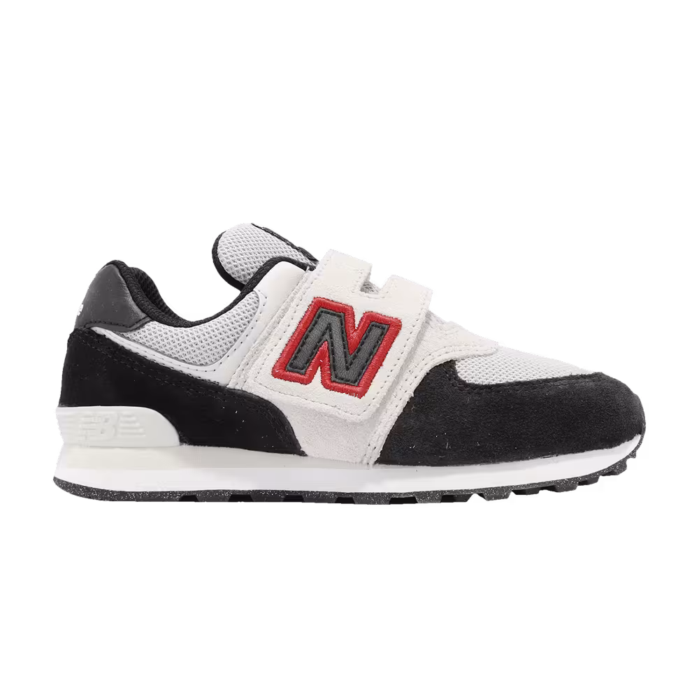 New Balance 574 Little Kid Wide Black Nimbus Cloud Red