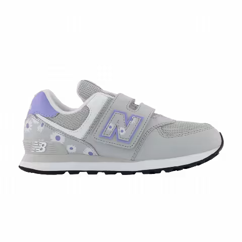 New Balance 574 Hook & Loop Little Kid 'Summer Fog Violet Florals'