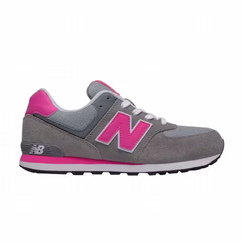 New Balance 574 Big Kid Wide 'Grey Pink'