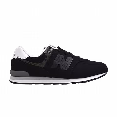 New Balance 574 Big Kid Wide 'Black'