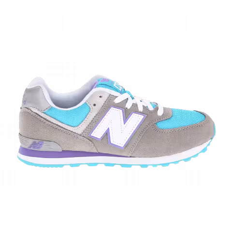 New Balance 574 Big Kids 'Grey Turquoise'