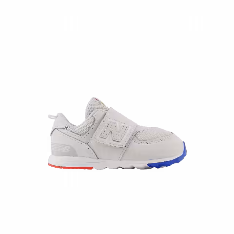 New Balance 574 New-B Hook & Loop Toddler Wide 'Grey Matter Lemon Zest'