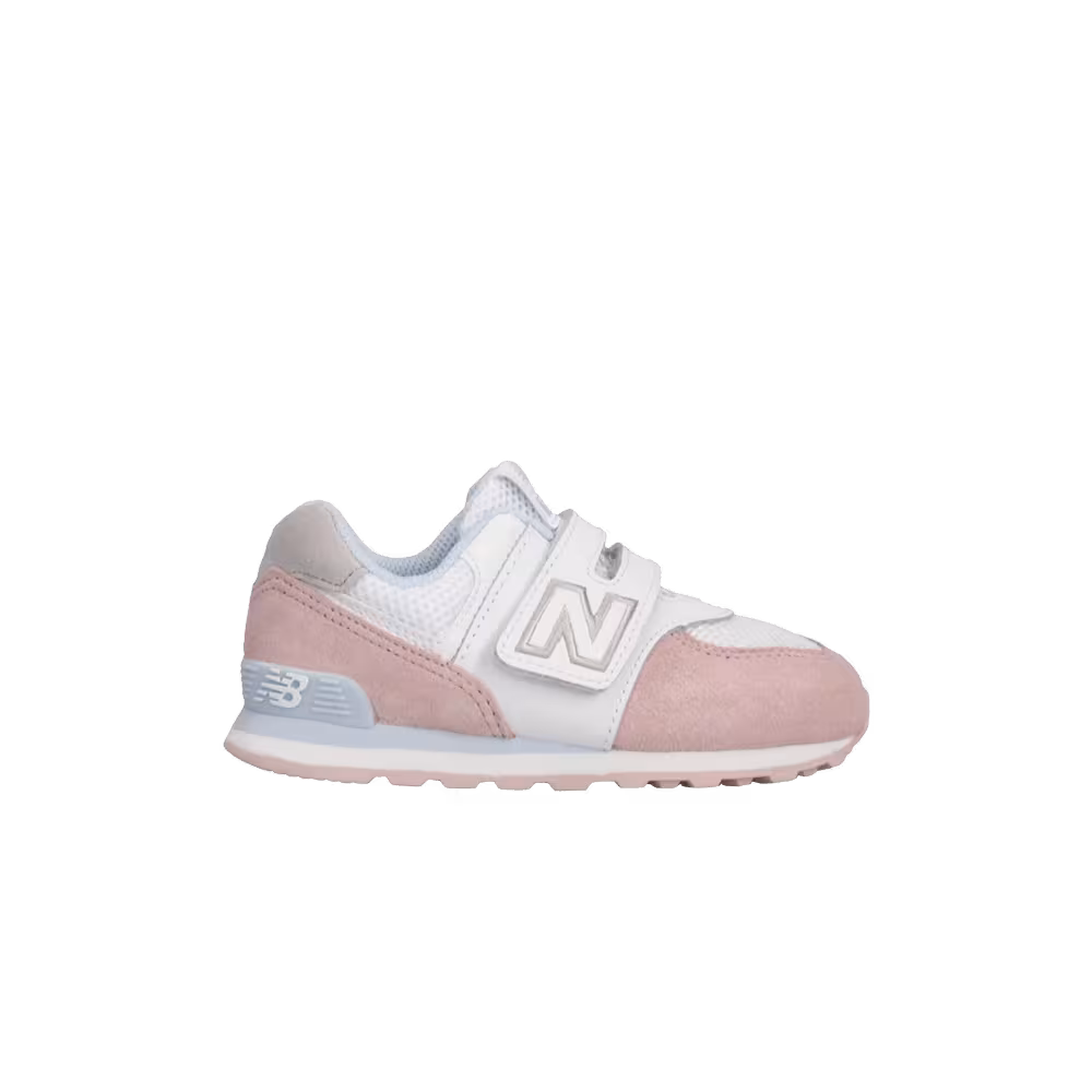 New Balance 574 Infant Wide White Pink