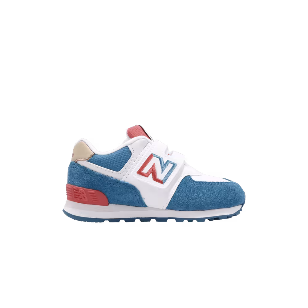 New Balance 574 Wide Toddler White Blue