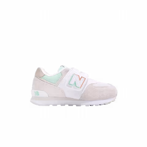 New Balance 574 Toddler Wide 'White Grey Green'