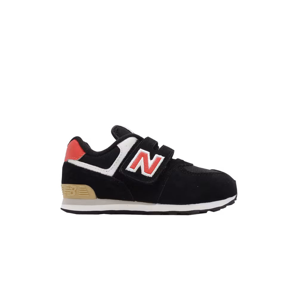 New Balance 574 Toddler Wide Black Ghost Pepper