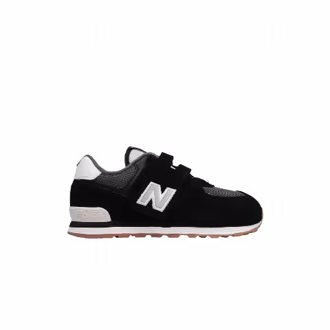New Balance 574 Infant Wide 'Black White Grey'