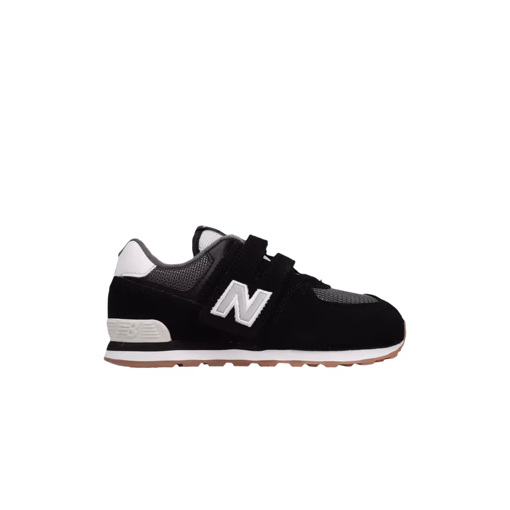 New Balance 574 Infant Wide Black White Grey
