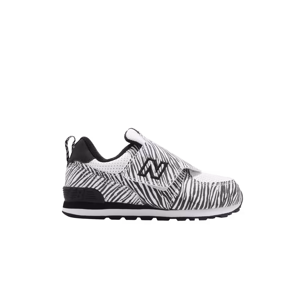 New Balance 574 Wide Infant White Black