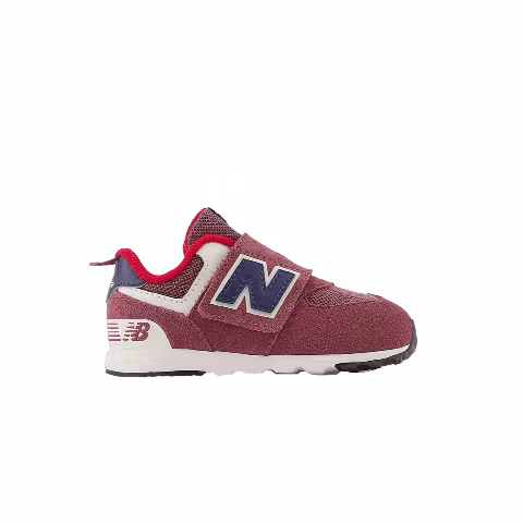 New Balance 574 New-B Hook & Loop Toddler Wide 'Washed Burgundy Navy'
