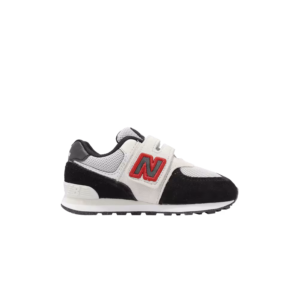 New Balance 574 Toddler Wide Black Nimbus Cloud Red