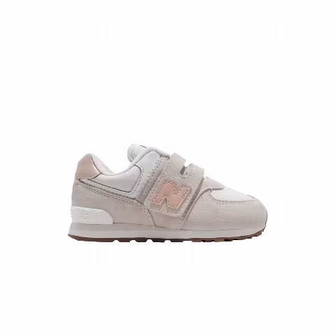 New Balance 574 Hook and Loop Toddler Wide 'Moonbeam Pink Sand'