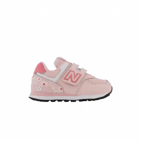 New Balance 574 Hook & Loop Toddler Wide 'Pink Florals'
