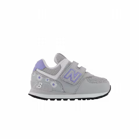 New Balance 574 Hook & Loop Toddler Wide 'Summer Fog Violet Florals'