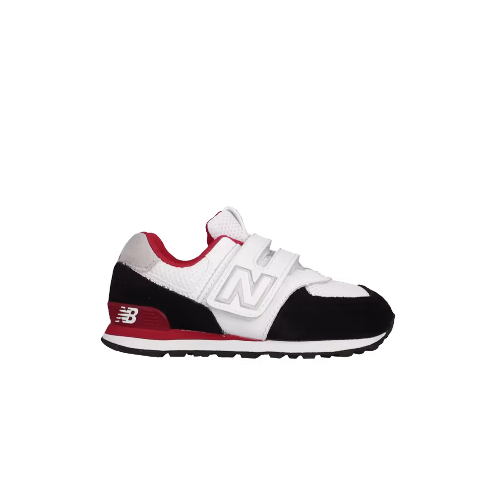 New Balance 574 Infant Wide White Black Red