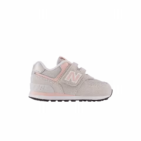 New Balance 574 Hook & Loop Toddler Wide 'Rain Cloud Pink Haze'