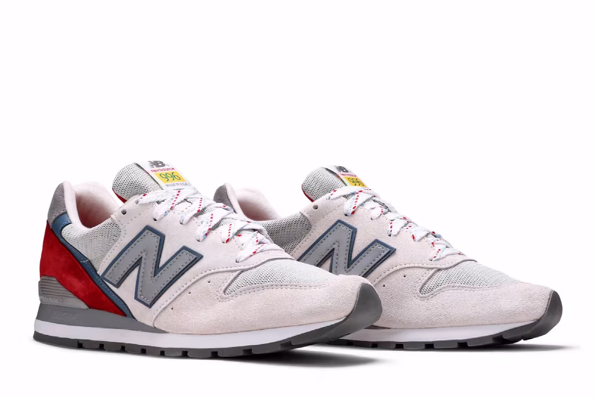 New Balance 996 Made in USA National Parks - Beige Red, view 9