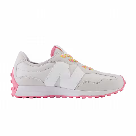 New Balance 327 Little Kid Wide 'Grey Matter Bright Pink'