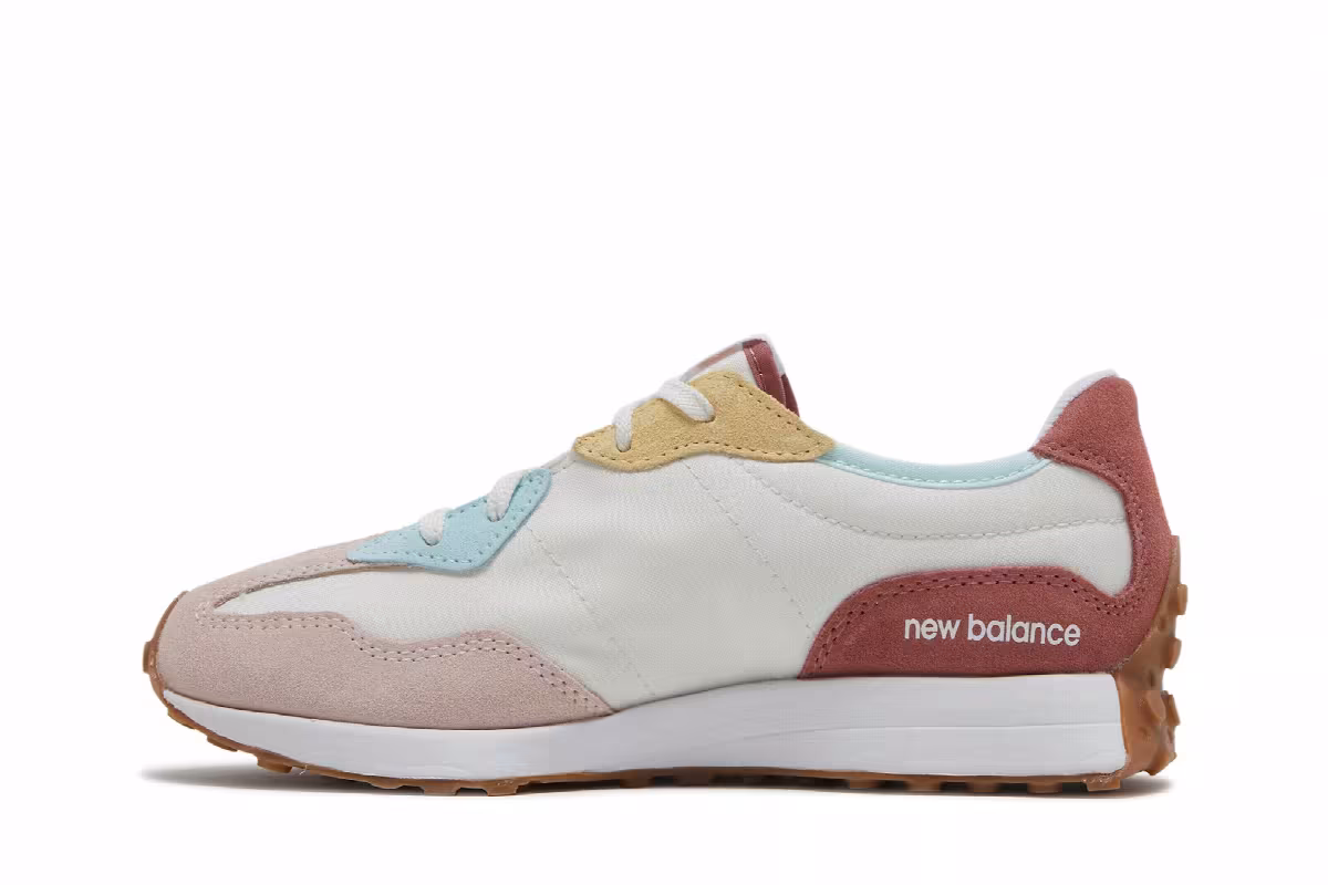 New Balance 327 Kids Wide Oyster Pink Henna, view 4