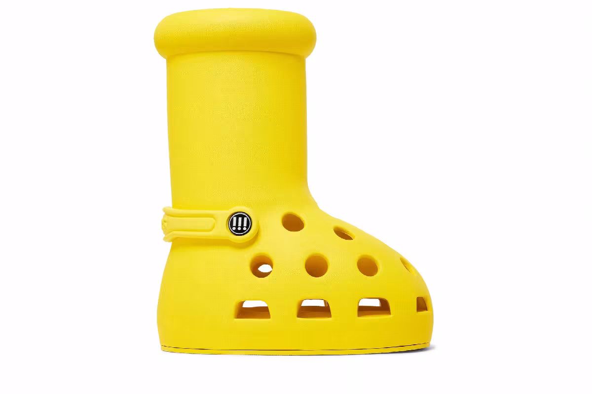 Crocs x MSCHF Big Red Boot Yellow, view 2