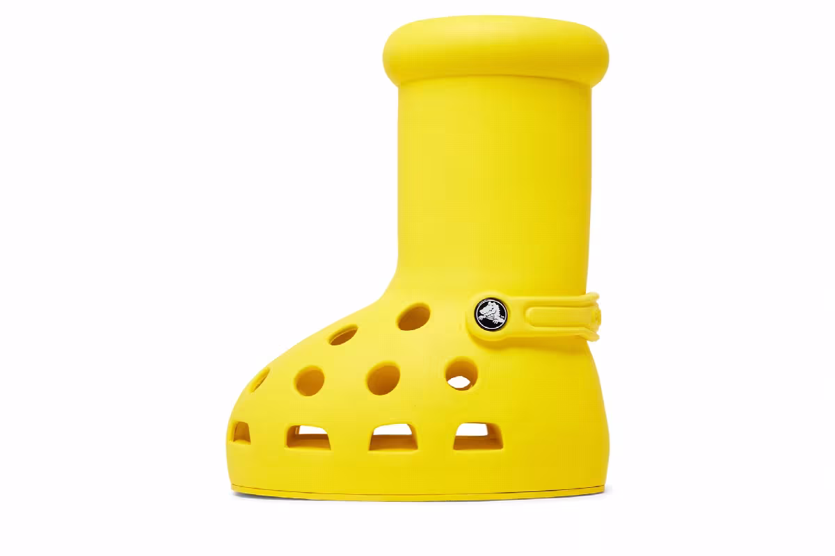 Crocs x MSCHF Big Red Boot Yellow, view 4