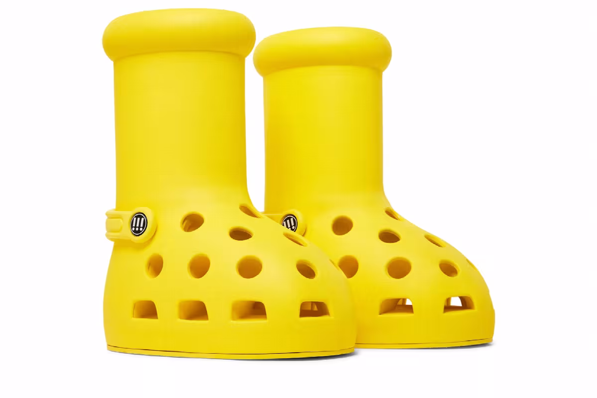 Crocs x MSCHF Big Red Boot Yellow, view 9