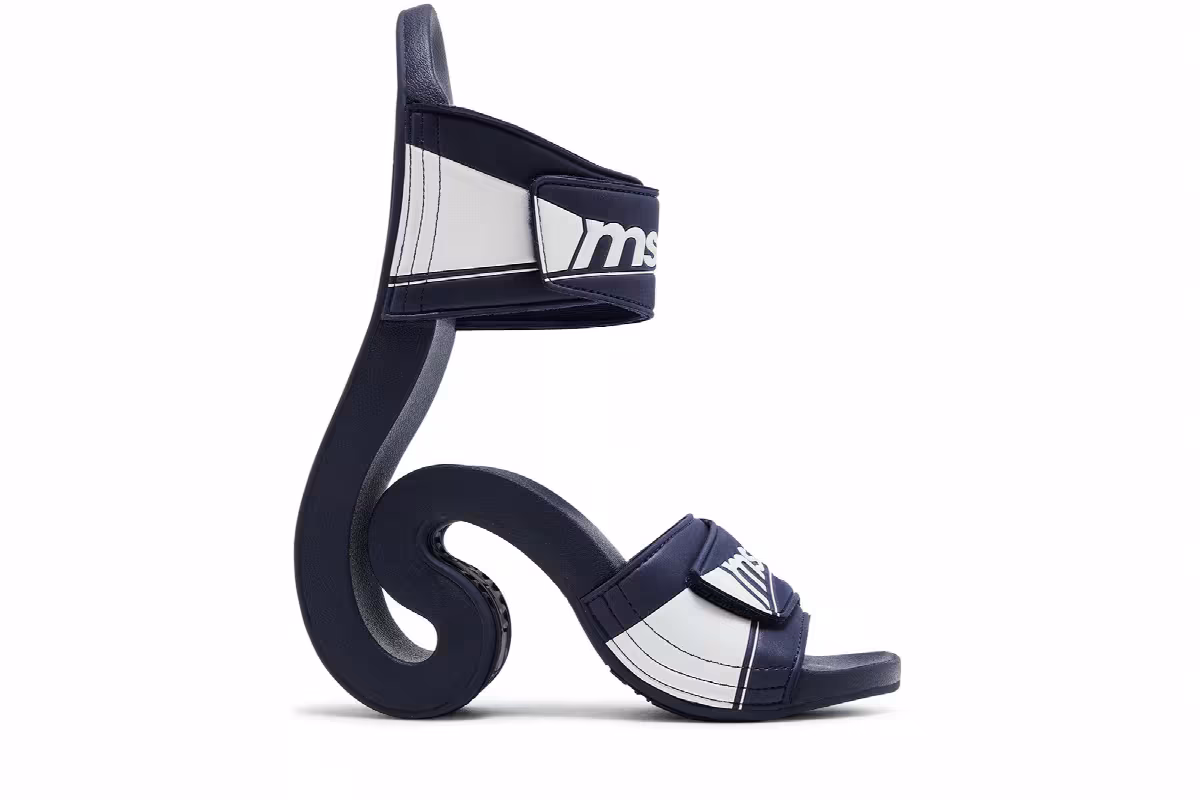 MSCHF Women's Flipped Flop Navy, view 2