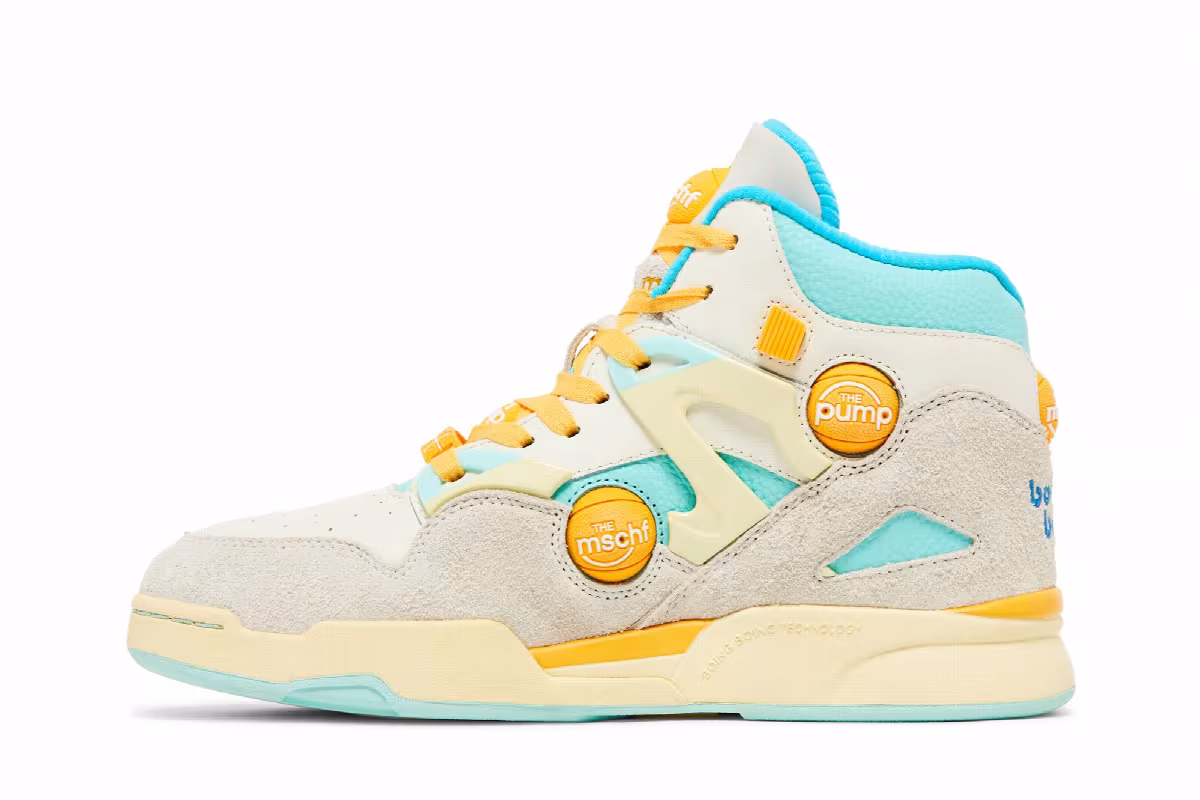 MSCHF x Pump Omni Zone IX Sunbleached, view 4