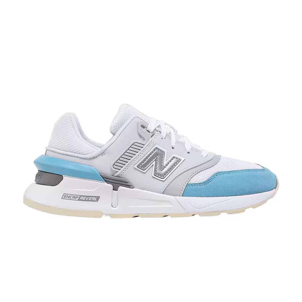 New Balance Women's 997 White Blue Grey
